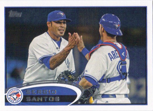 Sergio Santos 2012 Topps Update #US294 Toronto Blue Jays Baseball Card
