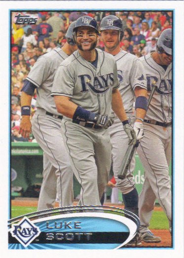 Luke Scott 2012 Topps Update #US239 Tampa Bay Rays Baseball Card