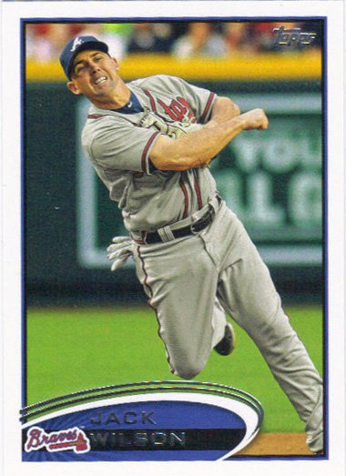 Jack Wilson 2012 Topps Update #US103 Atlanta Braves Baseball Card