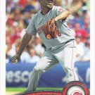 Francisco Cordero 2011 Topps #593 Cincinnati Reds Baseball Card