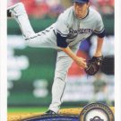 Shaun Marcum 2011 Topps #615 Milwaukee Brewers Baseball Card