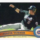 Justin Turner 2011 Topps Update #US251 New York Mets Baseball Card