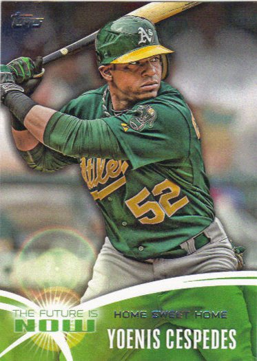 Yoenis Cespedes 2014 Topps 'Future Is Now' #FN-13 Oakland Athletics ...