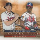 Freddie Freeman-Fred McGriff 2015 Topps 'Inspired Play' Atlanta Braves #I-10 Baseball Card Freddie Freeman-Fred McGriff 2015 Topps 'Inspired Play' Atlanta Braves #I-10 Baseball Card
