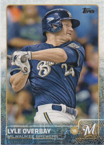 Lyle Overbay 2015 Topps #57 Milwaukee Brewers Baseball Card