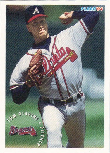 Tom Glavine Atlanta Braves 1988 Fleer # 539 Rookie Card