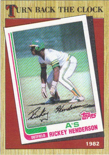 Oakland Athletics outfielder Rickey Henderson in the on-deck