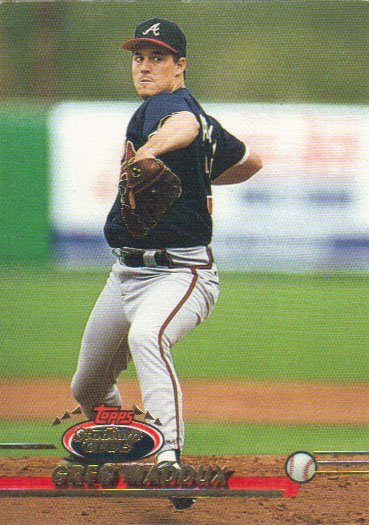 Greg Maddux 1993 Topps Stadium Club #665 Atlanta Braves Baseball Card