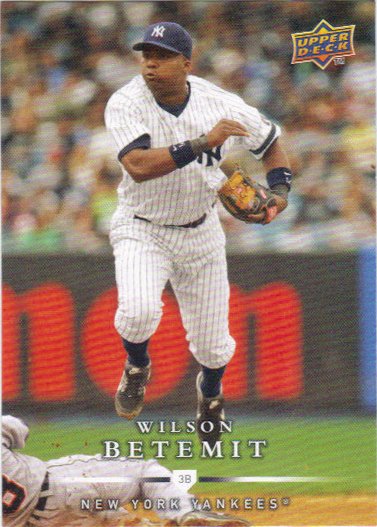 Wilson Betemit 2008 Upper Deck First Edition #422 New York Yankees Baseball Card