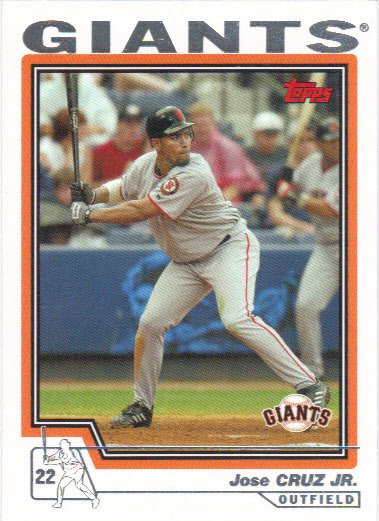 Jose Cruz 2004 Topps #249 San Francisco Giants Baseball Card