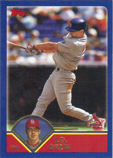 J.D. Drew 2003 Topps #624 St. Louis Cardinals Baseball Card