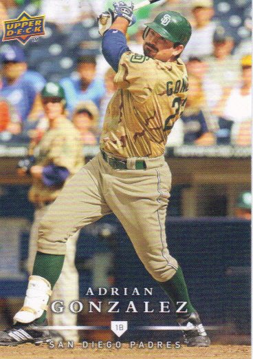 Adrian Gonzalez 2008 Upper Deck First Edition #449 San Diego Padres Baseball Card
