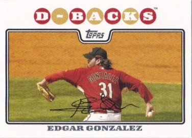 edgar gonzalez 2008 topps #247 arizona diamondbacks baseball card edgar gonzalez 2008 topps