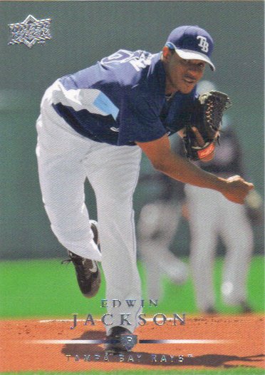 Edwin Jackson 2008 Upper Deck #668 Tampa Bay Rays Baseball Card