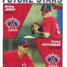 Bobby Jenks-Casey Kotchman 2004 Topps Rookie #331 Anaheim Angels Baseball Card