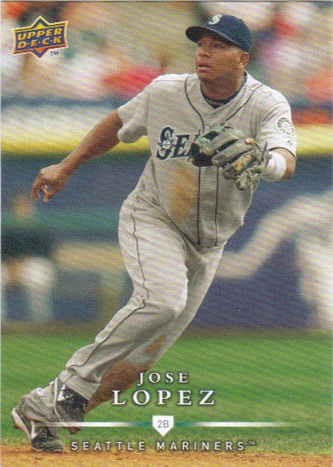 Jose Lopez 2008 Upper Deck First Edition #446 Seattle Mariners Baseball Card