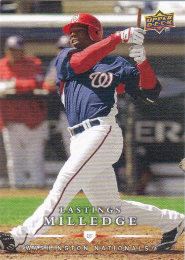 Lastings Milledge 2008 Upper Deck First Edition #493 Washington Nationals Baseball Card