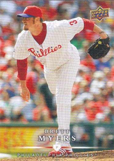 Brett Myers 2008 Upper Deck First Edition #439 Philadelphia Phillies Baseball Card
