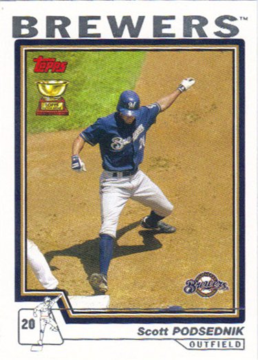 Scott Podsednik 2004 Topps #378 Milwaukeee Brewers Baseball