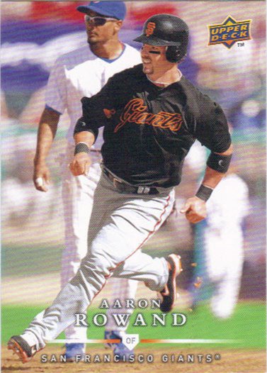 Aaron Rowand 2008 Upper Deck First Edition #459 San Francisco Giants Baseball Card