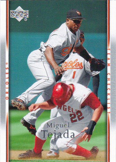 Miguel Tejada 2007 Upper Deck #471 Baltimore Orioles Baseball Card