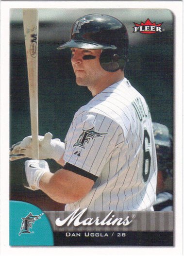 Dan Uggla 2007 Fleer #206 Florida Marlins Baseball Card