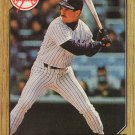 Mike Pagliarulo 1987 Topps #195 New York Yankees Baseball Card