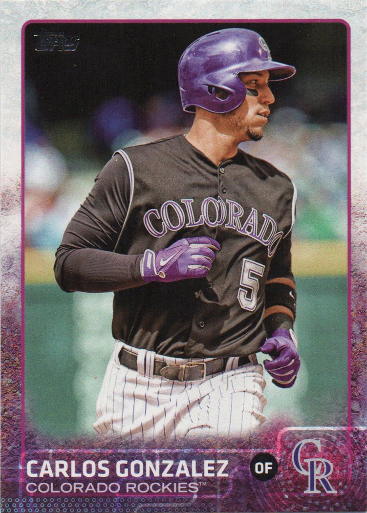 Carlos Gonzalez 2015 Topps #479 Colorado Rockies Baseball Card