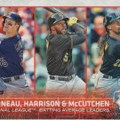Justin Morneau-Josh Harrison-Andrew McCutchen 2015 Topps #127 Baseball Card Justin Morneau-Josh Harrison-Andrew McCutchen 2015 Topps #127 Baseball Card