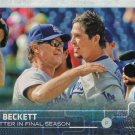 Josh Beckett 2015 Topps #613 Los Angeles Dodgers Baseball Card Josh Beckett 2015 Topps #613 Los Angeles Dodgers Baseball Card