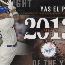 Yasiel Puig 2015 Topps 'Highlight of the Year' #H-90 Los Angeles Dodgers Baseball Card Yasiel Puig 2015 Topps 'Highlight of the Year' #H-90 Los Angeles Dodgers Baseball Card