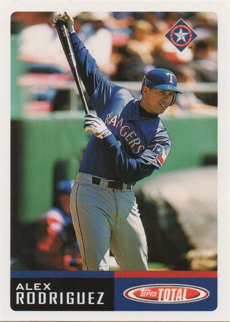 Alex Rodriguez 2002 Topps Total Checklist #30 Texas Rangers