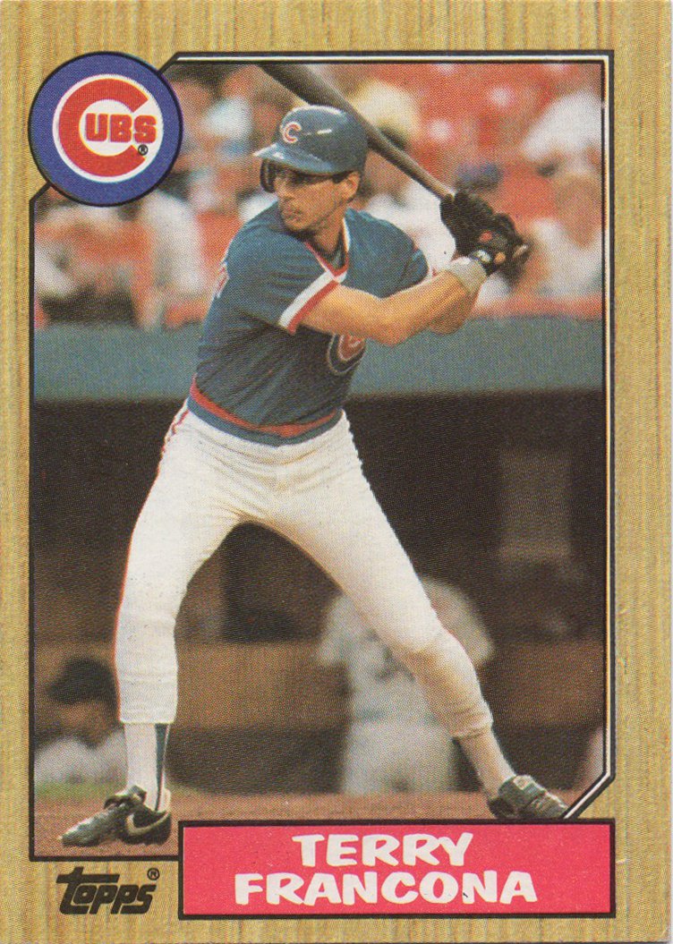 Terry Francona 1987 Topps #785 Chicago Cubs Baseball Card