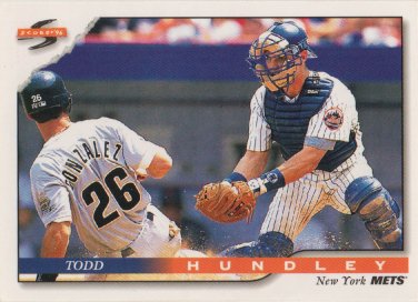 Todd Hundley 1996 Score #73 New York Mets Baseball Card