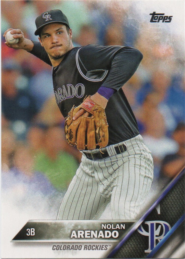 Nolan Arenado 2016 Topps #12 Colorado Rockies Baseball Card