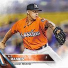 A.J. Ramos 2016 Topps #42 Miami Marlins Baseball Card