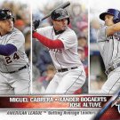 Miguel Cabrera-Xander Bogaerts-Jose Altuve 2016 Topps #29 Baseball Card