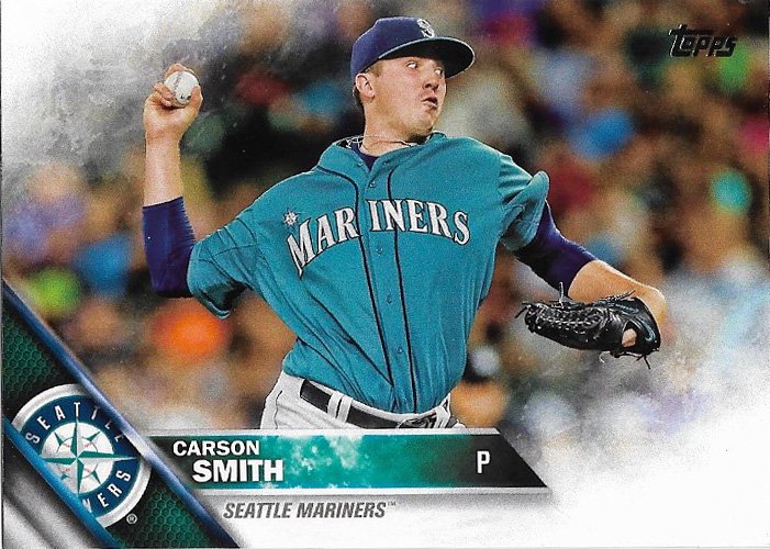 Carson Smith 2016 Topps #80 Seattle Mariners Baseball Card