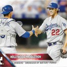 A.J. Ellis-Clayton Kershaw 2016 Topps #24 Los Angeles Dodgers Baseball Card