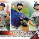 Zack Greinke-Jake Arrieta-Clayton Kershaw 2016 Topps #58 Baseball Card