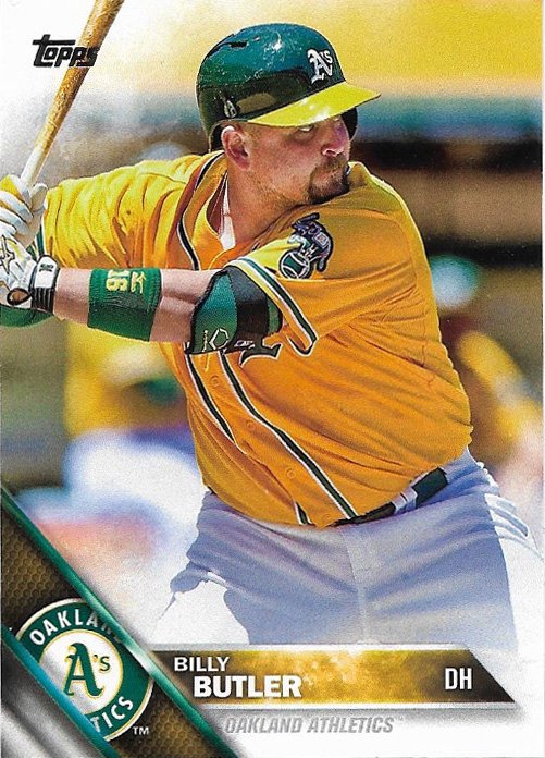 Billy Butler 2016 Topps #17 Oakland Athletics Baseball Card