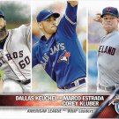 Dallas Keuchel-Marco Estrada-Corey Kluber 2016 Topps #346 Baseball Card