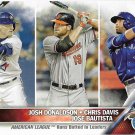 Josh Donaldson-Chris Davis-Jose Bautista 2016 Topps #162 Baseball Card