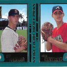 Phil Dumatrait-Adam Wainwright 2001 Topps Rookie #355 Red Sox/Braves Baseball Card