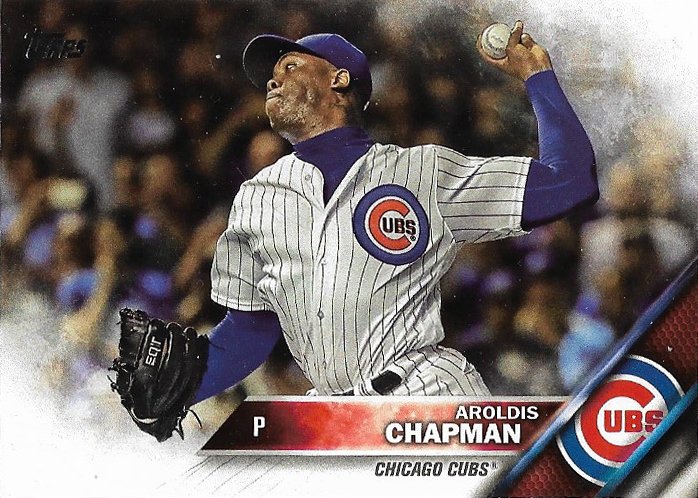 Aroldis Chapman 2016 Topps Update #US145 Chicago Cubs Baseball Card