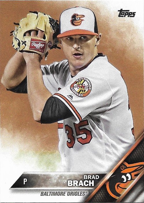 Brad Brach 2016 Topps Update #US197 Baltimore Orioles Baseball Card