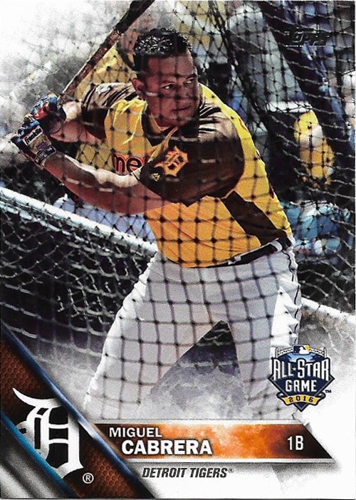 Miguel Cabrera 2016 Topps Update #US290 Detroit Tigers Baseball Card
