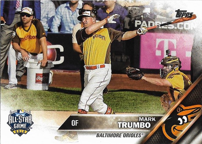 Mark Trumbo 2016 Topps Update #US191 Baltimore Orioles Baseball Card