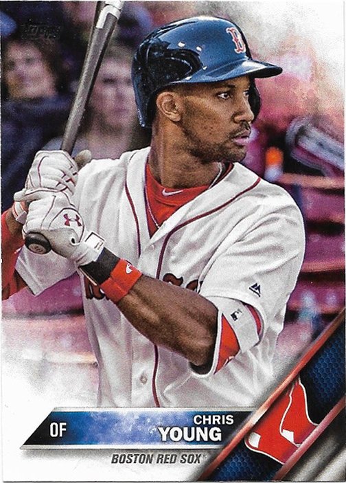 Chris Young 2016 Topps Update #US259 Boston Red Sox Baseball Card