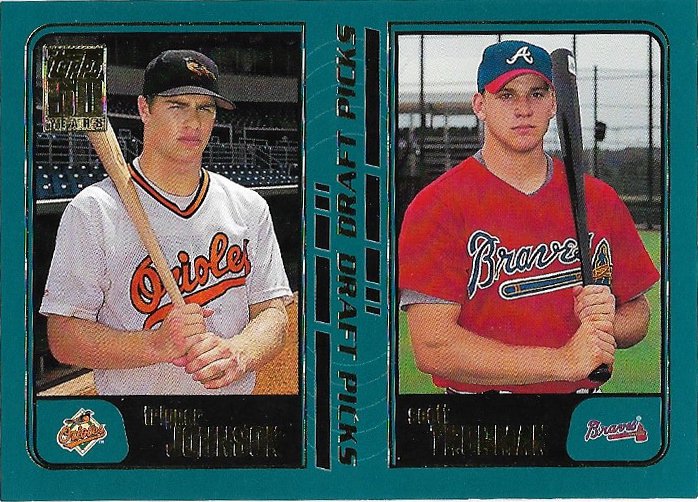 Tripper Johnson-Scott Thorman 2001 Topps Rookie #354 Orioles/Braves Baseball Card